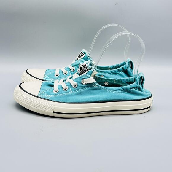 Converse Shoes Womens 8 Blue Canvas Chuck Taylor All Star Shoreline Sneakers - Picture 5 of 13